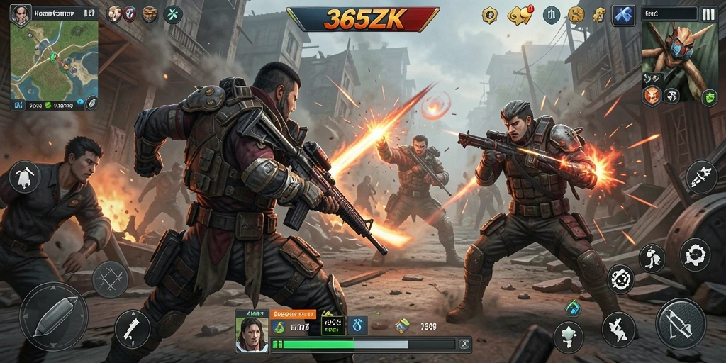 Gameplay Fighting yang intens dan seru di 365ZK.