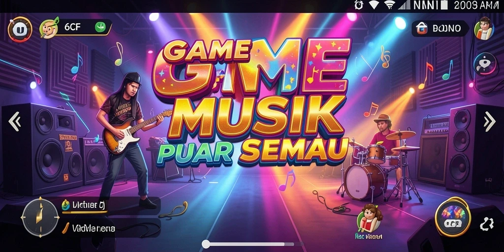 Gameplay seru 6CF dengan beragam tantangan musik.
