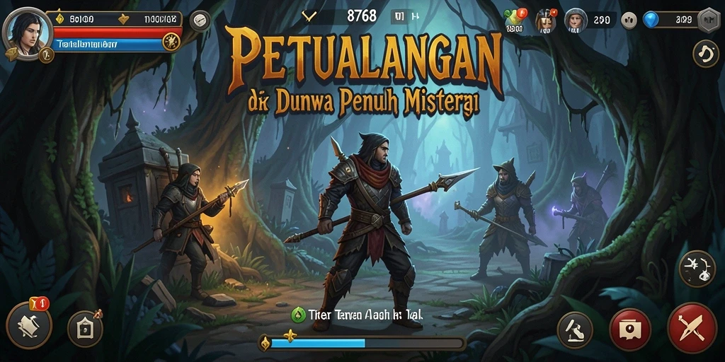 Gameplay penuh aksi dalam dunia petualangan yang menakjubkan.