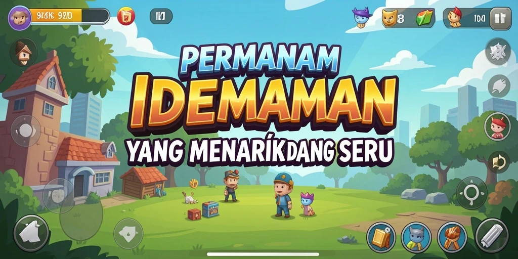 Screenshot dari gameplay Idle 9ZK dengan kemajuan karakter.