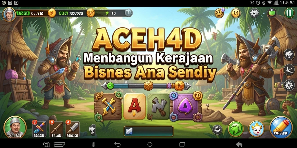 Screenshot gameplay ACEH4D menampilkan manajemen bisnis yang menarik.