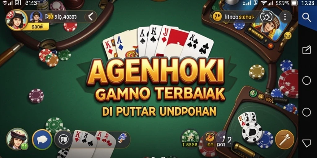 Tampilan menarik dari gameplay Domino AGENHOKI.