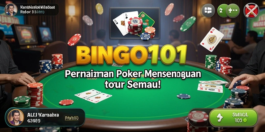 Tampilan gameplay seru di BINGO101 dengan pemain nyata.