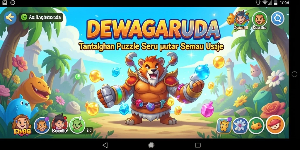 Tampilan gameplay menarik dari DEWAGARUDA saat bermain Puzzle.