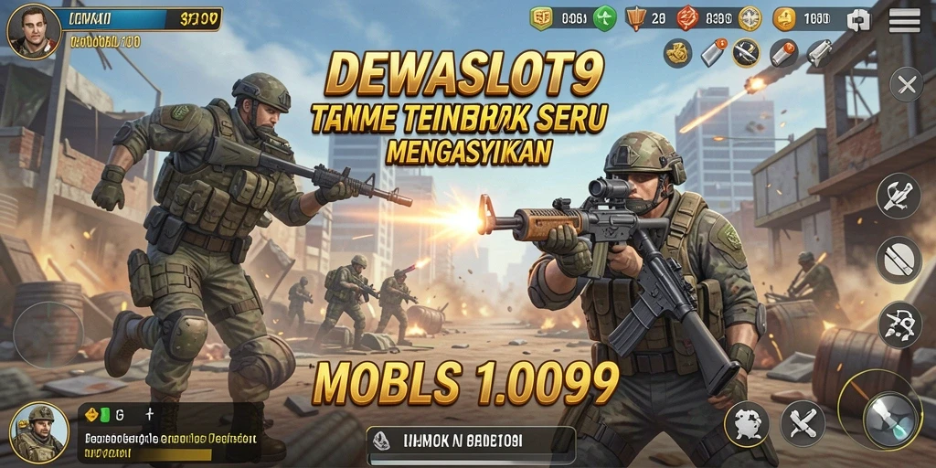 Tampilan aksi mendebarkan dalam gameplay DEWASLOT99.