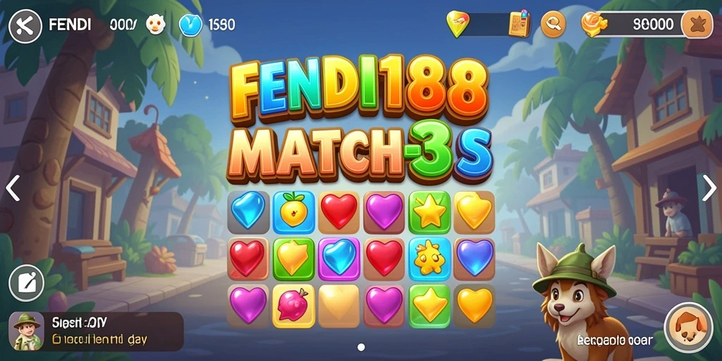 Tampilan gameplay seru dari FENDI188 dalam kategori Match-3.
