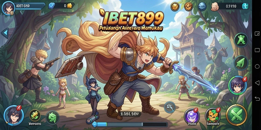 Tampilan menakjubkan dari gameplay IBET899 dengan aksi karakter Anime.