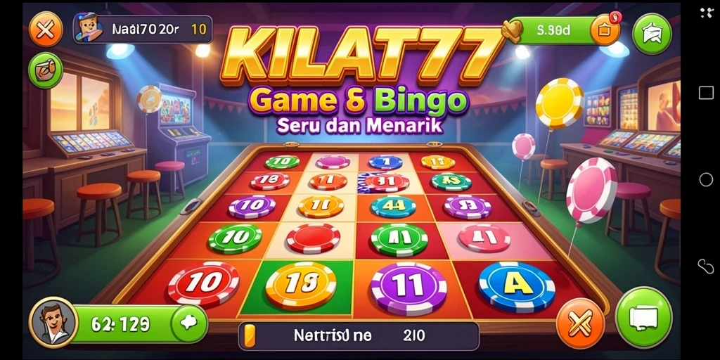 Tampilan gameplay Bingo di KILAT77 yang menarik.
