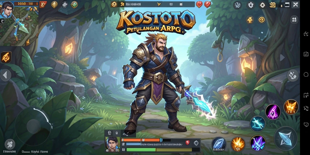 Screenshot KOSTOTO menampilkan aksi pertarungan seru dalam dunia ARPG.