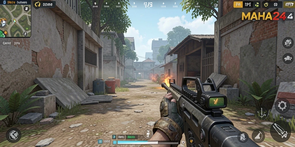 Screenshot gameplay MAHA24 menampilkan pertempuran seru dengan grafis yang menakjubkan.