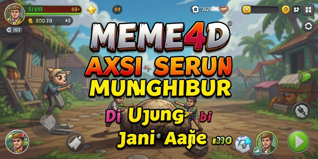 Tampilan gameplay seru MEME4D dengan aksi yang mendebarkan.