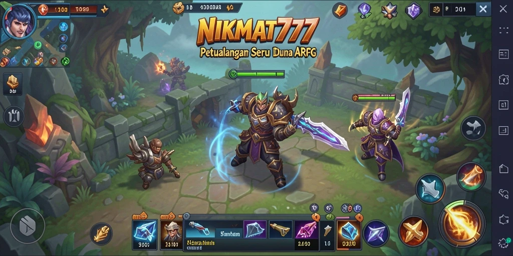 Tampilan menakjubkan dari gameplay ARPG NIKMAT777 yang mendebarkan.