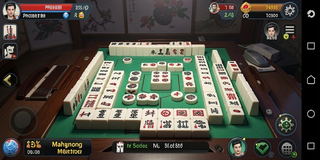 Tampilan permainan Mahjong yang menarik dan penuh tantangan.
