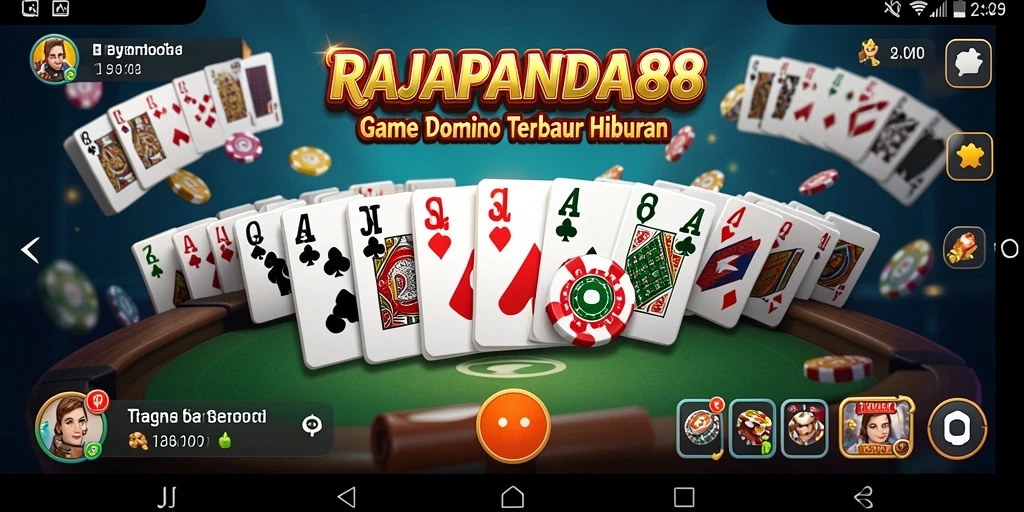 Screenshot gameplay RAJAPANDA88 menampilkan momen seru dalam permainan Domino.