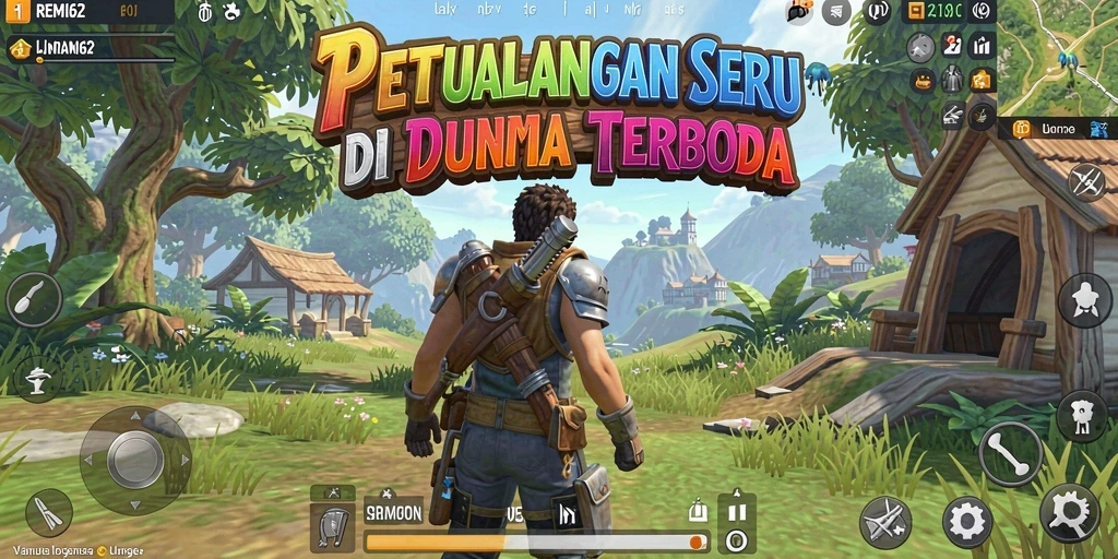 Tampilan gameplay seru di dunia terbuka REMI62.