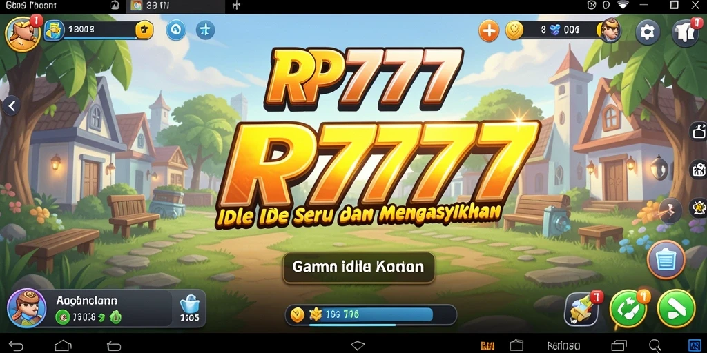 Tampilan gameplay seru RP777 dengan karakter dan item unik.