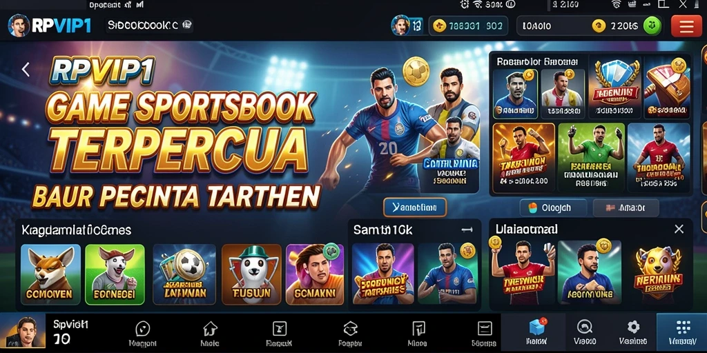 Tampilan gameplay menarik dari aplikasi Sportsbook RPVIP1.