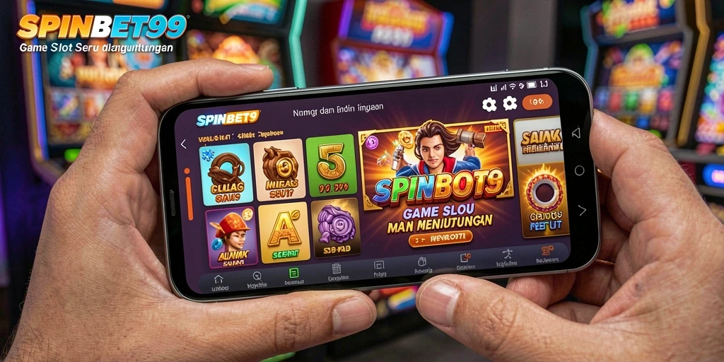Tampilan gameplay SPINBET99 yang menarik dan penuh warna.