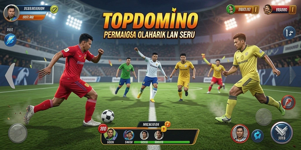 Screenshoot menampilkan gameplay seru dari permainan domino di TOPDOMINO.