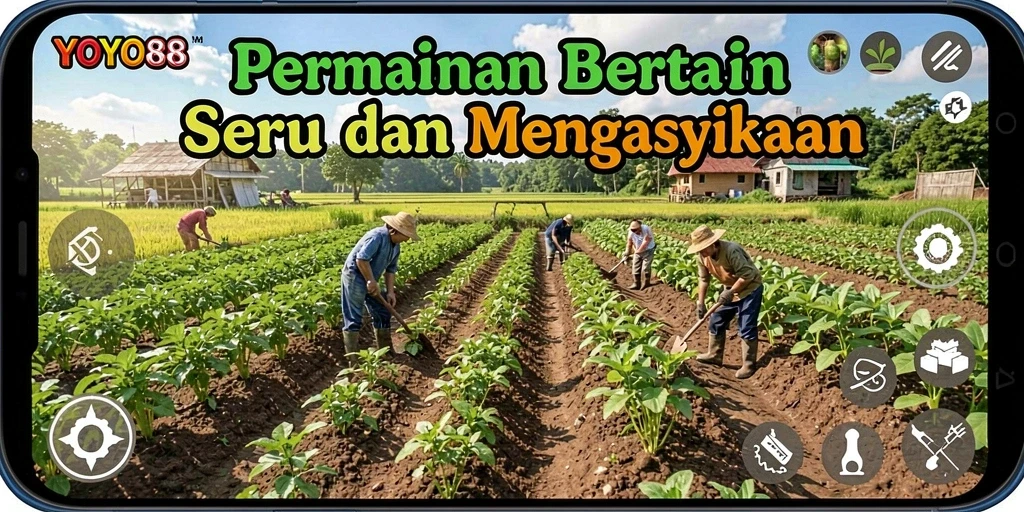 Gameplay seru di YOYO88 dengan aktivitas bertani yang menyenangkan.