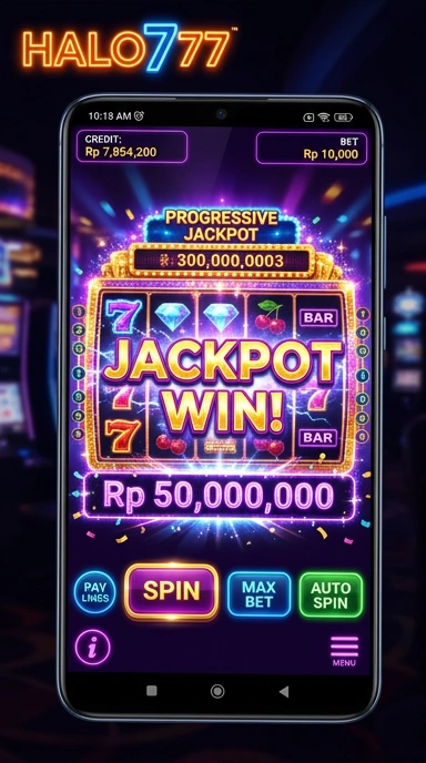 Screenshot aplikasi halo777 menunjukkan kategori aplikasi yang lengkap.